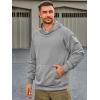 imageRuncati Mens Pullover Hoodies Long Sleeve Casual Lightweight Fashion Hooded Sweatshirt with Kanga PocketsGray
