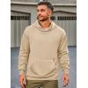 imageRuncati Mens Pullover Hoodies Long Sleeve Casual Lightweight Fashion Hooded Sweatshirt with Kanga PocketsKhaki