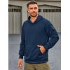 imageRuncati Mens Pullover Hoodies Long Sleeve Casual Lightweight Fashion Hooded Sweatshirt with Kanga PocketsNavy