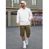 imageRuncati Mens Pullover Hoodies Long Sleeve Casual Lightweight Fashion Hooded Sweatshirt with Kanga PocketsWhite