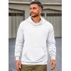 imageRuncati Mens Pullover Hoodies Long Sleeve Casual Lightweight Fashion Hooded Sweatshirt with Kanga PocketsWhite