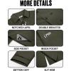 imageRuncati Mens Trench Coat Double Breasted Notched Lapel Casual Belted Windbreaker Fall Classic Long Jacket OvercoatArmy Green