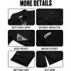 imageRuncati Mens Trench Coat Double Breasted Notched Lapel Casual Belted Windbreaker Fall Classic Long Jacket OvercoatBlack