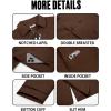 imageRuncati Mens Trench Coat Double Breasted Notched Lapel Casual Belted Windbreaker Fall Classic Long Jacket OvercoatBrown