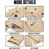 imageRuncati Mens Trench Coat Double Breasted Notched Lapel Casual Belted Windbreaker Fall Classic Long Jacket OvercoatLight Khaki