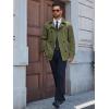 imageRuncati Mens Trench Coat Double Breasted Notched Lapel Jacket Casual Belted Windbreaker OvercoatArmy Green