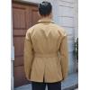 imageRuncati Mens Trench Coat Double Breasted Notched Lapel Jacket Casual Belted Windbreaker OvercoatKhaki