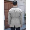 imageRuncati Mens Trench Coat Double Breasted Notched Lapel Jacket Casual Belted Windbreaker OvercoatLight Grey