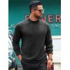 imageRuncati Mens Turtleneck Sweater Casual Knitted Pullover Raglan Sleeve Fall Winter Thermal SweatersDark Gray