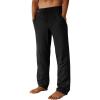 imageRuncati Mens Casual Sweat Pants Pleated Drawstring Elastic Waist Waffle Straight Leg Joggers Sweatpants with PocketsBlack