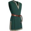 imageRuncati Mens Medieval Costume Pirate Renaissance Sleeveless Tunic Knight Viking Halloween LARP ShirtsArmy Green