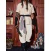 imageRuncati Mens Banded Ankle Pants Medieval Renaissance Viking Pirate Lace Up Halloween Cotton Gothic Costume TrousersBeige
