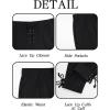 imageRuncati Mens Banded Ankle Pants Medieval Renaissance Viking Pirate Lace Up Halloween Cotton Gothic Costume TrousersBlack