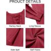 imageRuncati Mens Medieval Pirate Costume Tunic Renaissance Viking Lace Up Cotton Shirts Knight Warrior LARP Halloween TopsDark Red