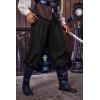 imageRuncati Mens Medieval Renaissance Pants Viking Pirate Mercenary Gothic Costume Cosplay Navigator Trousers Black