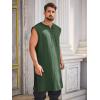 imageRuncati Mens Pirate Costume Tunic Renaissance Medieval Knight Warrior Sleeveless Lace Up Shirts Viking LARP Halloween TabardDark Green