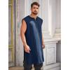 imageRuncati Mens Pirate Costume Tunic Renaissance Medieval Knight Warrior Sleeveless Lace Up Shirts Viking LARP Halloween TabardNavy Blue