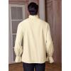 imageRuncati Mens Ruffle Pirate Shirts Lace Medieval Renaissance Vampire Poet Shirt Gothic Steampunk Victorian CostumeBeige