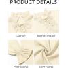 imageRuncati Mens Ruffle Pirate Shirts Lace Medieval Renaissance Vampire Poet Shirt Gothic Steampunk Victorian CostumeBeige