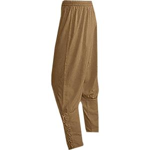 imageMens Medieval Ankle Pants Viking Pirate Renaissance Costume Lace Up Tapered Banded Navigator Casual Trousers01 Khaki