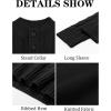 imageRuncati Mens Cable Knit Pullover Sweater Casual Stand Collar Chunky Buttons Fall Winter SweatersBlack