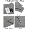 imageRuncati Mens Quarter Zip Pullover Sweater Casual Mock Neck Slim Fit Checkered Knitted Polo SweatersGrey