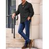 imageRuncati Mens Shawl Collar Cardigan Sweater Cable Knitted Button Down Sweaters Chunky Fall Winter OutwearBlack