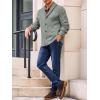 imageRuncati Mens Shawl Collar Cardigan Sweater Cable Knitted Button Down Sweaters Chunky Fall Winter OutwearGrey