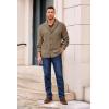imageRuncati Mens Shawl Collar Cardigan Sweater Cable Knitted Button Down Sweaters Chunky Fall Winter OutwearLight Brown