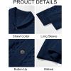 imageRuncati Mens Shawl Collar Cardigan Sweater Cable Knitted Button Down Sweaters Chunky Fall Winter OutwearNavy Blue