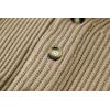imageRuncati Mens Shawl Collar Cardigan Sweaters Button Down Open Front Knitwear Cable Knitted Ribbed Jackets OutwearKhaki