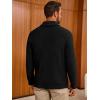 imageRuncati Mens Shawl Collar Cardigan Sweater Cable Knit Button Down Sweaters Long Sleeve Casual Winter OutwearBlack