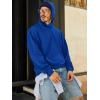 imageRuncati Mens Pullover Hoodies Long Sleeve Casual Lightweight Fashion Hooded Sweatshirt with Kanga PocketsBlue