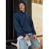 imageRuncati Mens Pullover Hoodies Long Sleeve Casual Lightweight Fashion Hooded Sweatshirt with Kanga PocketsNavy