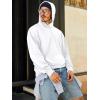 imageRuncati Mens Pullover Hoodies Long Sleeve Casual Lightweight Fashion Hooded Sweatshirt with Kanga PocketsWhite