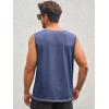 imageRuncati Mens Workout Tank Tops Sleeveless Gym Muscle Henley Shirt Casual Basic Summer Beach TopsNavy