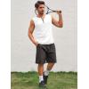 imageRuncati Mens Workout Tank Tops Sleeveless Gym Muscle Henley Shirt Casual Basic Summer Beach TopsWhite