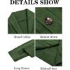 imageRuncati Mens Cable Knit Cardigan Sweater Shawl Collar Casual Button Down Long Sleeve SweatersArmy Green