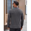 imageRuncati Mens Long Sleeve Polo Sweater Knit Polos V Neck Casual Dress Button Collared Pullover SweatersDark Grey