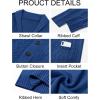 imageRuncati Mens Shawl Collar Cardigan Sweater Casual Cable Knit Button Down Winter Chunky Ribbed SweatersNavy
