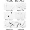 imageRuncati Mens Shawl Collar Cardigan Sweater Casual Cable Knit Button Down Winter Chunky Ribbed SweatersWhite