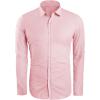 imageMens Button Up Shirts Long Sleeve Linen Beach Casual Cotton Summer Lightweight Tops2 Pink