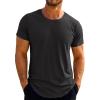 imageRuncati Mens Short Sleeve TShirts Crew Neck Casual Shirt Summer Classic Basic Lightweight Fashion TeesBlack