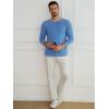 image:imageRuncati Mens Long Sleeve TShirt Casual Crewneck Shirts Basic Lightweight Vintage Tee Tops with PocketBlue