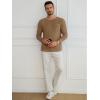 image:imageRuncati Mens Long Sleeve TShirt Casual Crewneck Shirts Basic Lightweight Vintage Tee Tops with PocketDark Khaki