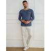 image:imageRuncati Mens Long Sleeve TShirt Casual Crewneck Shirts Basic Lightweight Vintage Tee Tops with PocketNavy