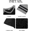 image:imageRuncati Mens Nightshirt Short Sleeve V Neck Nightgown Color Block Loose Fit Comfy Lounge Pajama SleepwearBlack