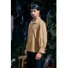 image:imageMens Medieval Pirate Shirt Viking Renaissance Lace up Mercenary Halloween Scottish Jacobite Ghillie TopsKhaki