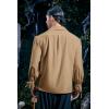 image:imageMens Medieval Pirate Shirt Viking Renaissance Lace up Mercenary Halloween Scottish Jacobite Ghillie TopsKhaki