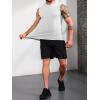image:imageRuncati Mens Sleeveless Hoodies Workout Hooded Tank Tops Muscle Gym Bodybuilding Fitness Training T ShirtsWhite
